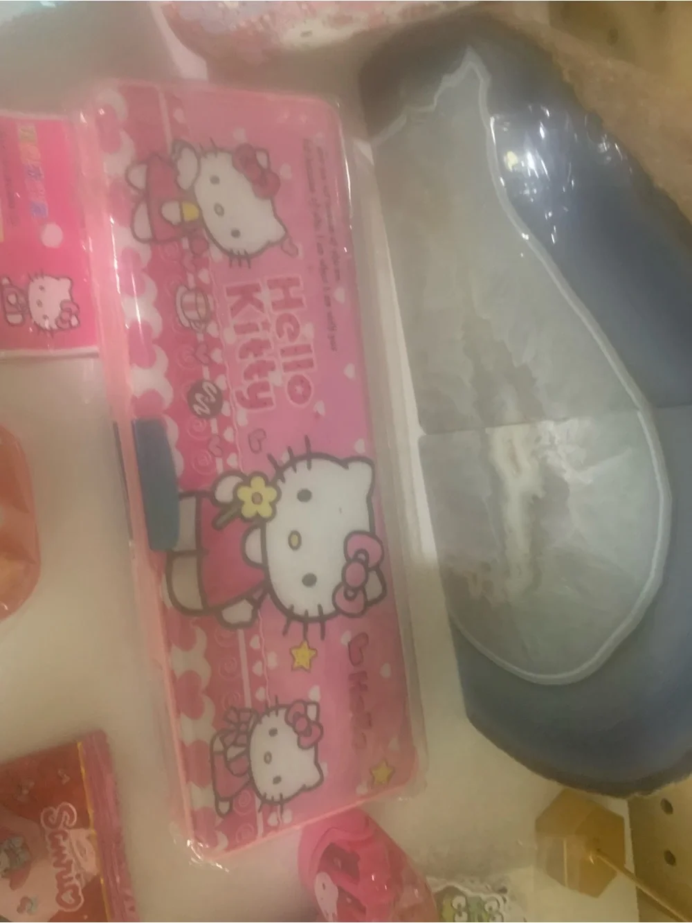 Bundle box # 86 Hello Kitty Pink and White Desk Accessory/ school supplies